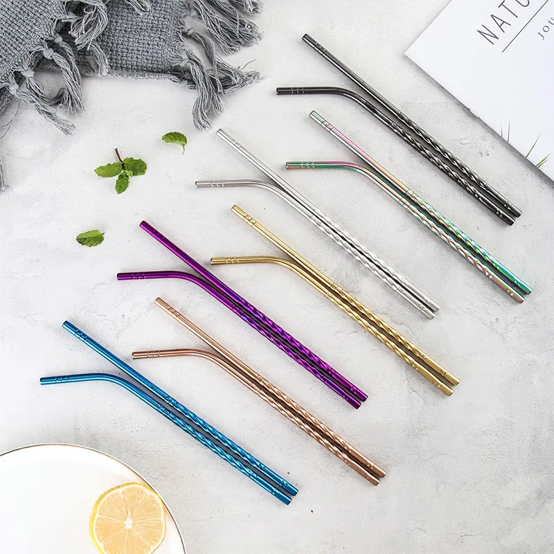 20 шт./упаковка многоразовые соломинки из нержавеющей стали 8 5/10 5 дюйма 6 мм | Дом и