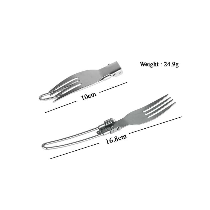 Portable Outdoor Travel Camping Picnic Stainless Utensil Set Foldable Knife/ Fork/ Spoon Cutlery Tableware | Спорт и развлечения