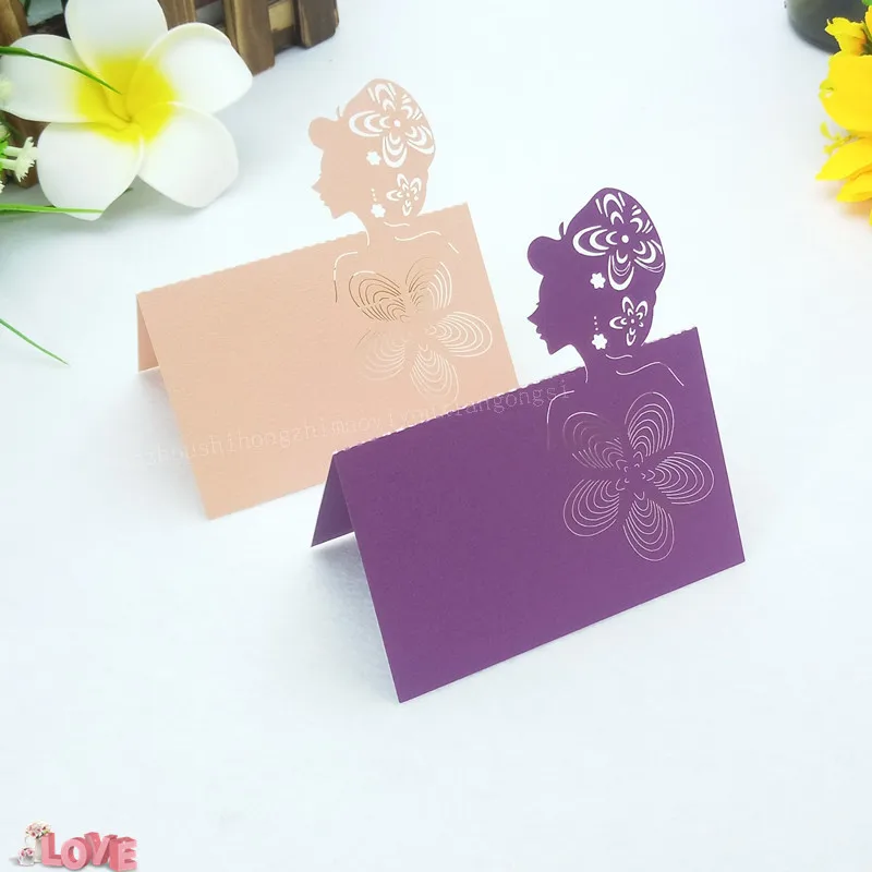 100 шт. лазерная резка узор для невесты свадебное торжество день рождения