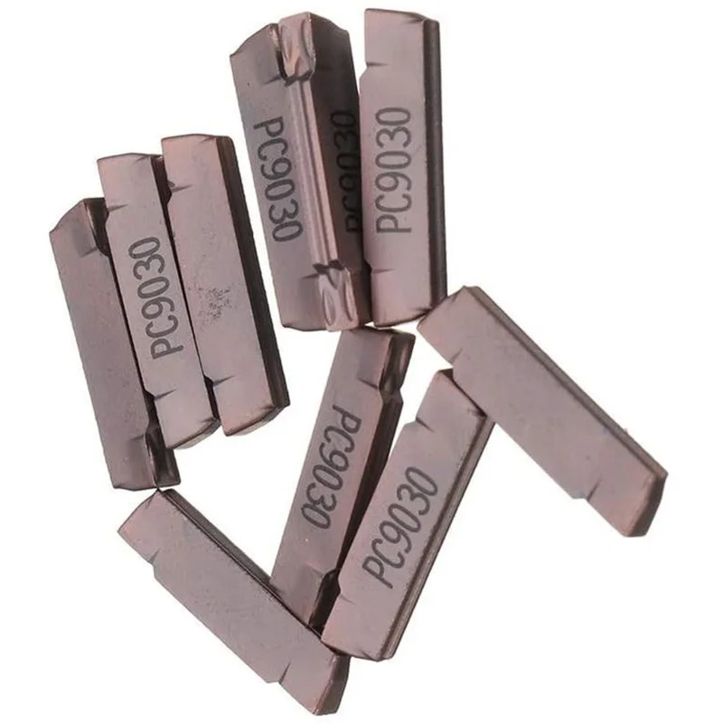 

10Pcs MGMN200-G LDA Insert for MGEHR/MGIVR Grooving Cut Off Tool Suitable for MGEHR1010-2