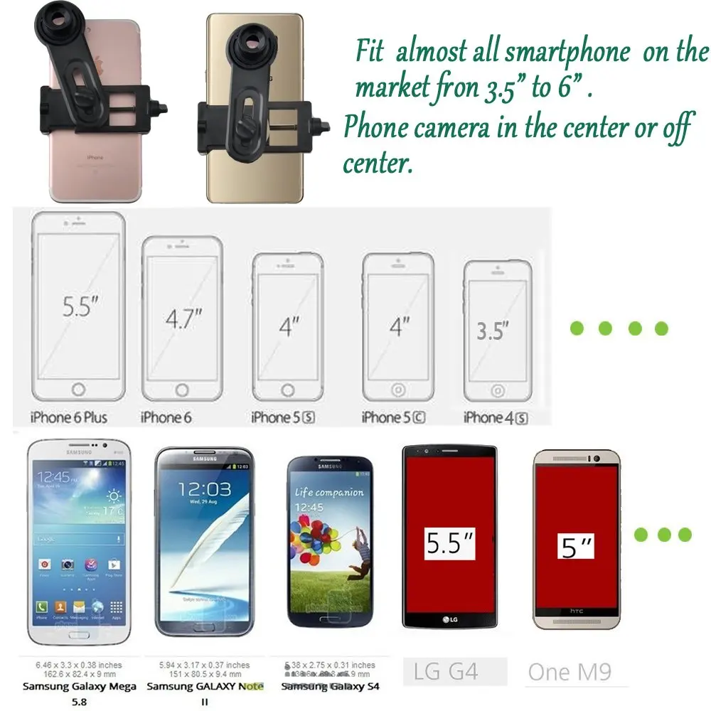 Адаптер объектива микроскопа адаптер для камеры смартфона трубки окуляра 23 2 мм