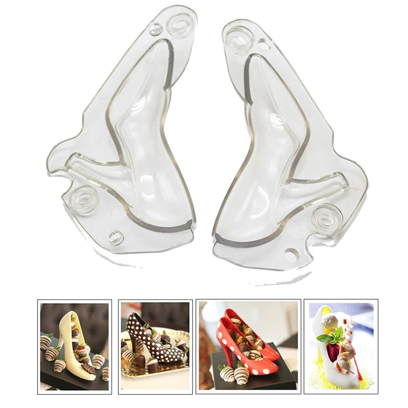 Шоколадный торт плесень 3D обувь на высоком каблуке конфеты сахарное желе формы