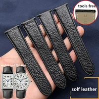 replacement watchstrap for car t ier tank solo london men and women leather watch strap 17mm 20 23mm