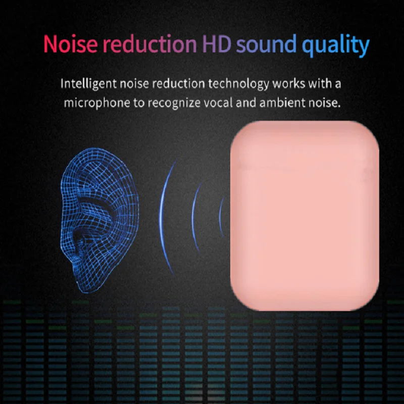 Оригинальные беспроводные наушники i12 TWS HIFI стерео гарнитура Bluetooth-совместимые pk