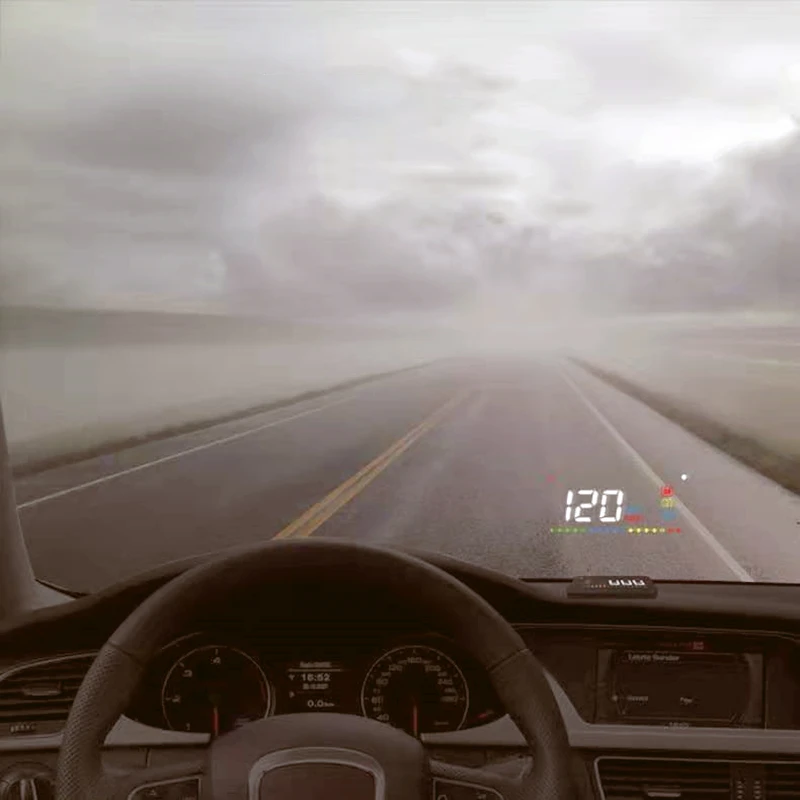 Car windscreen Projector OBD2 II EUOBD Car Color digital screen HUD Head Up Display Overspeed Warning System Voltage Alarm