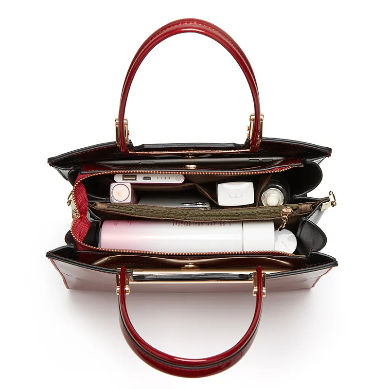 2020 женская сумка из лакированной кожи новая простая модная трендовая