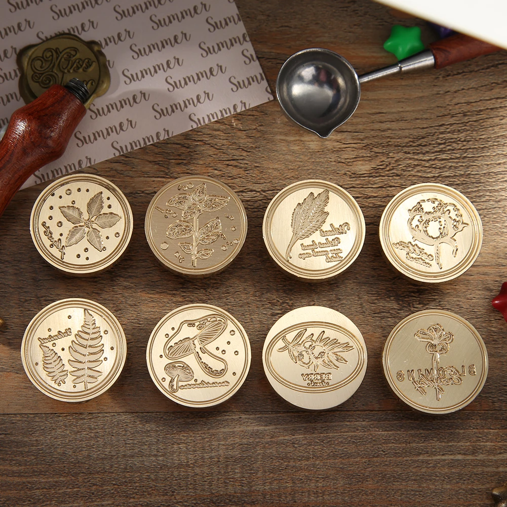 DIY печать с рисунком растений восковая ретро-конверт скрапбукинг фотоальбом