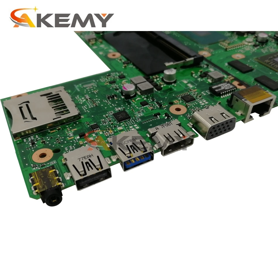 akemy x540up laptop motherboard for asus vivobook r540up r540u x540u f540u original mainboard 8gb ram i3 7100u r5 m420 2gb free global shipping