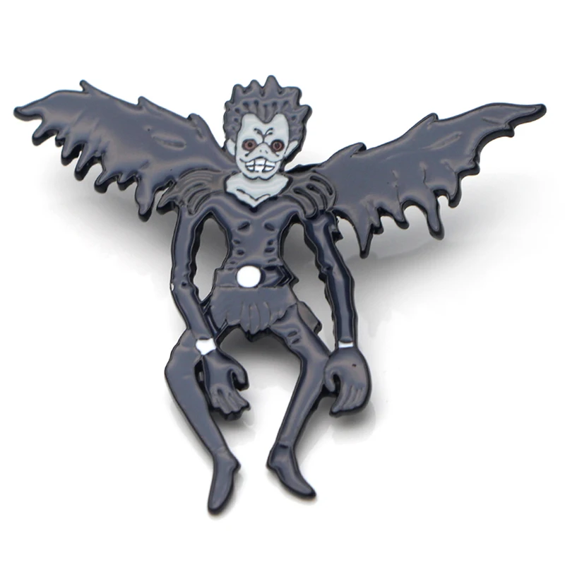 K47 оптовая продажа 20 шт./лот Death Note Ryuuku металлическая эмалированная крутая булавка