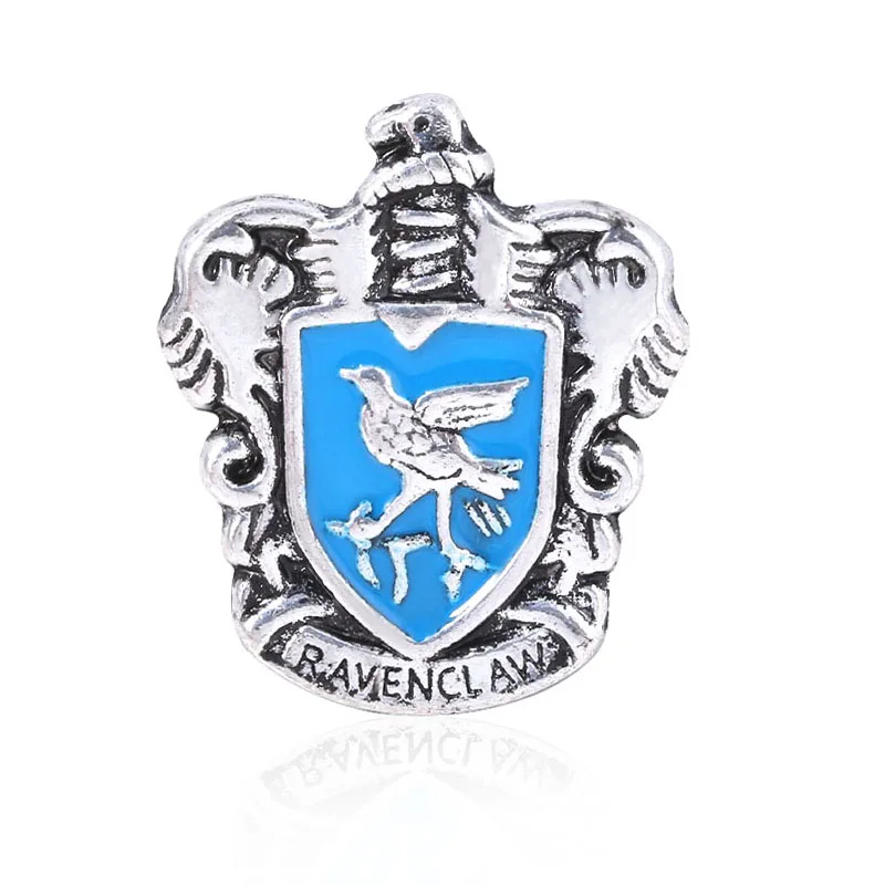 SG модные ювелирные изделия Хогвартс Слизерин Гриффиндор Ravenclaw Hufflepuff школьный значок брошь для женщин и мужчин ювелирные изделия - Окраска металла: X74-4