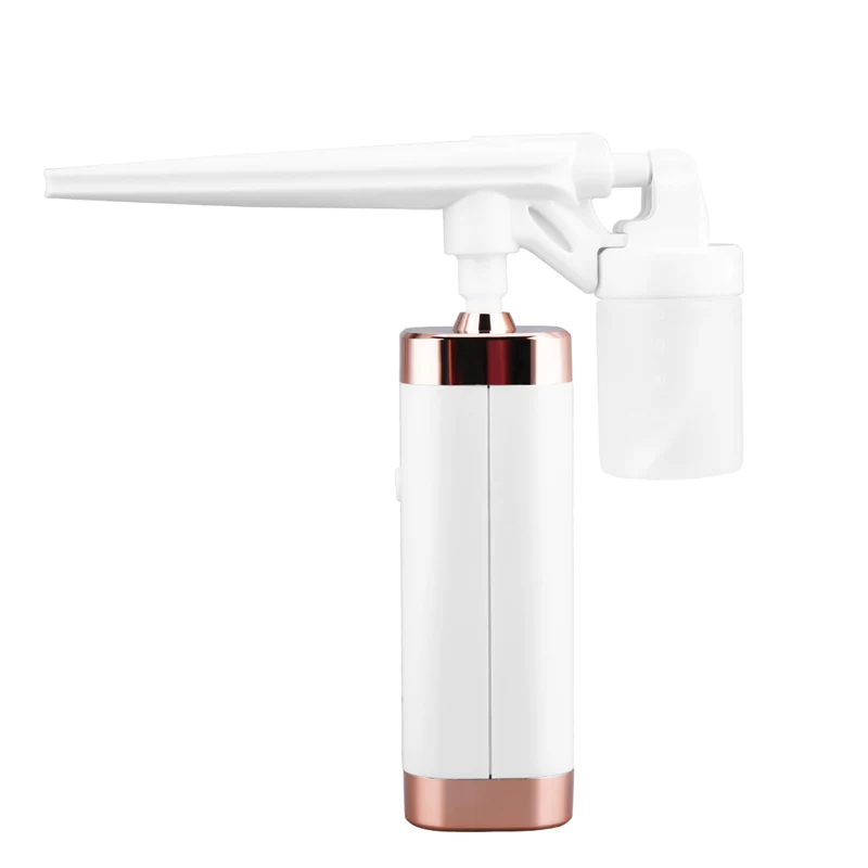 

CkeyiN Portable Air Compressor Spray Gun 50ml USB Rechargeble Airbrush Facail Moisturizing Sparyer Mist Nails Art Cake Baking 50
