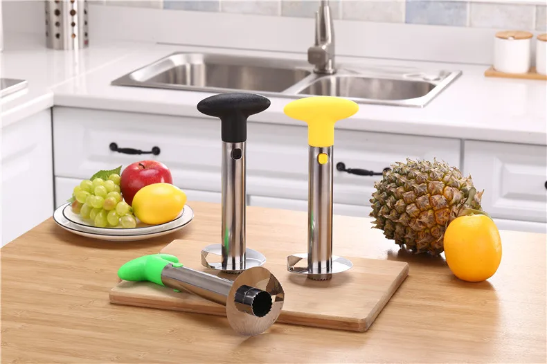 

1Pc Stainless Steel Easy to use Pineapple Peeler Accessories Pineapple Slicers Fruit Knife Cutter Corer Slicer