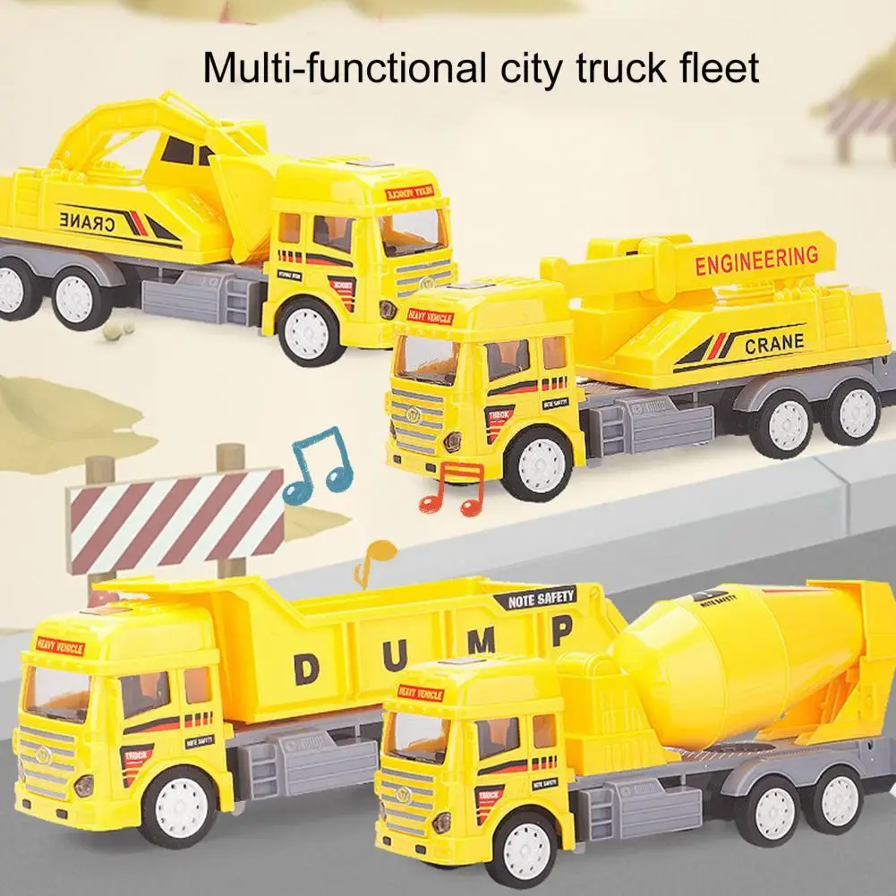 

Игрушечный инерционный экскаватор, без заусенцев, с защитой от повреждений, бесступенчатый Тяговый кран, транспортный автомобиль, инерцион...