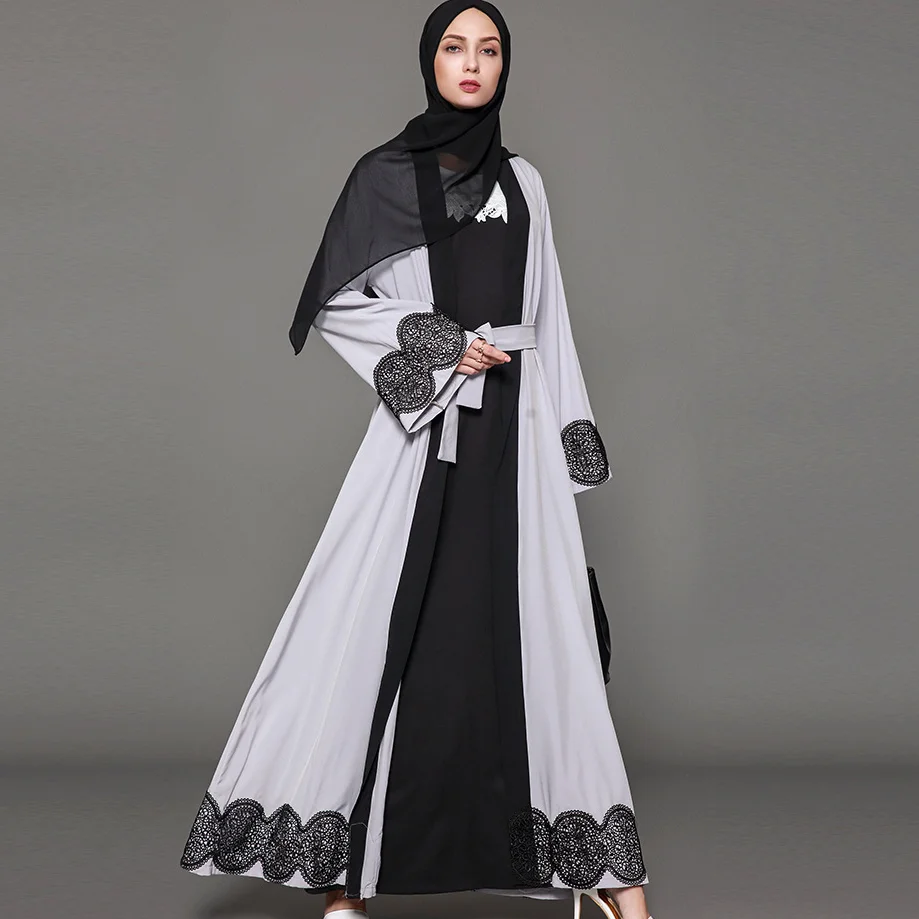 Новинка 2021, темпераментное платье в мусульманском стиле, женское платье-кардиган, платье в мусульманском стиле, женское платье, платье-кафт...