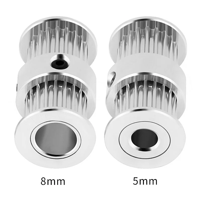 RAMPS 4 шт. GT2 зубчатый шкив 20 зубьев отверстие 5 мм/8 мм синхронный двойной Круглый