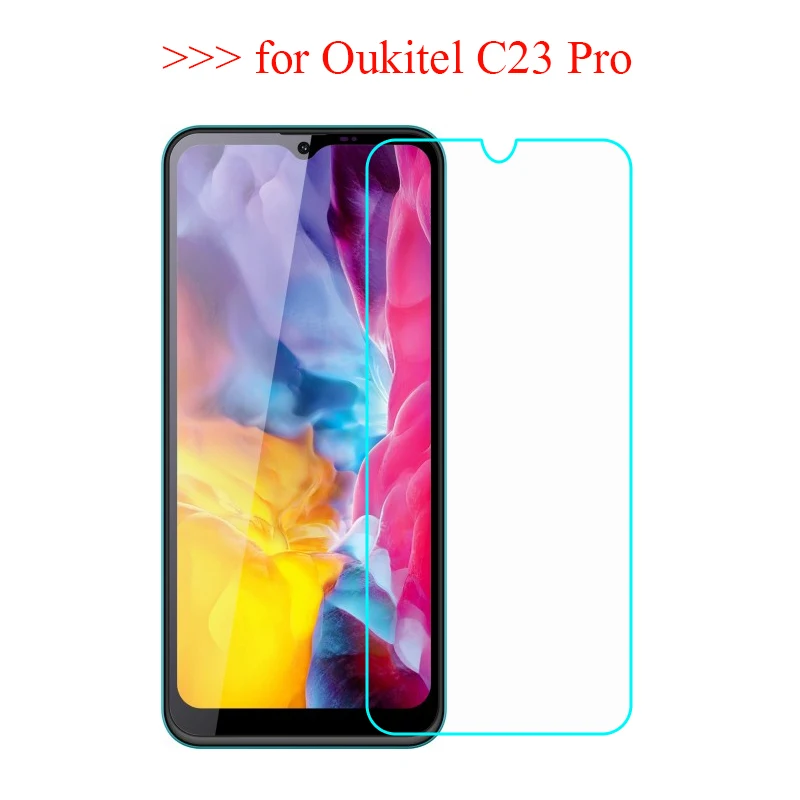 2 шт. защитная пленка для экрана Oukitel C23 Pro из закаленного стекла 9H 2.5D с защитой от