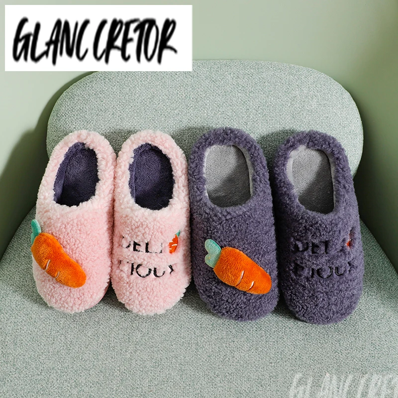 

2021 New Fashion Autumn Winter Memory Foam Slippers Home Indoor Cotton Warm Shoes House Womens Cute Plus Plush Slippers