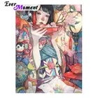 Набор для алмазной мозаики с японской девушкой, 4Y769