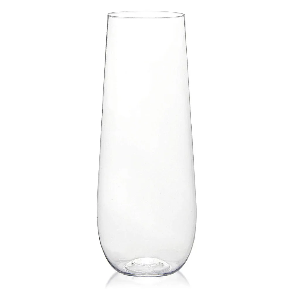 Чашка для шампанского пластиковая простая форма прочные очки аксессуар питья