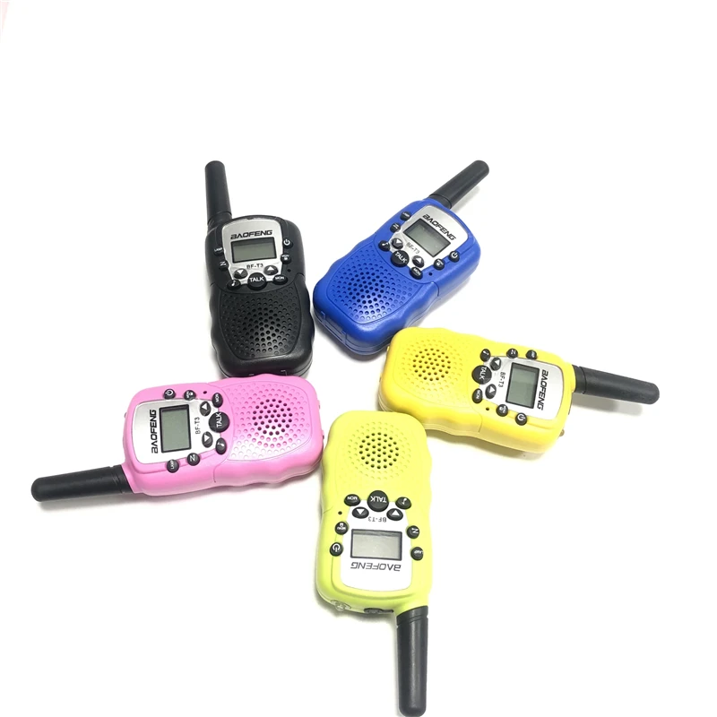 2pcs/lot Baofeng T3 Children Mini Walkie Talkie Kids Radio Toy Woki Toki BF-T3 For Kid Gift BF T3 Portable Two-Way Transceiver