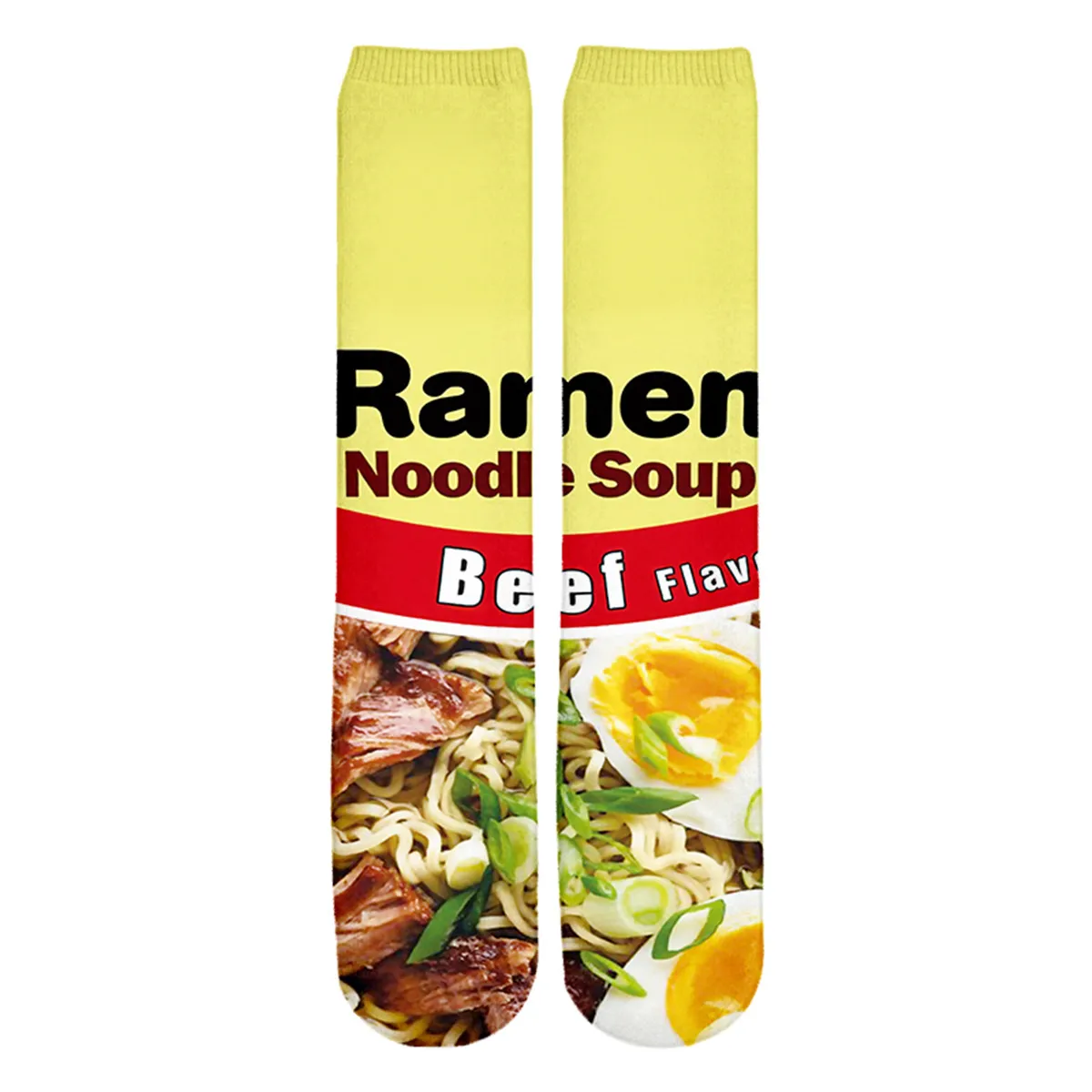 

High quality funny cotton socks summer New Fashion 3d socks lean Ramen Printed Men/Women casual Sock Basketball socks