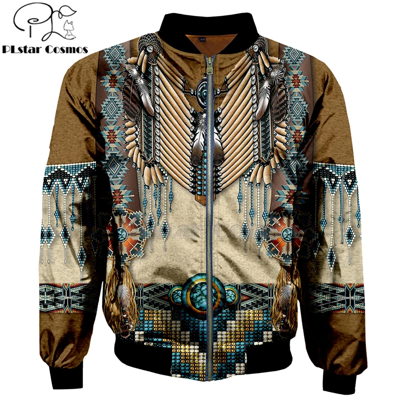 

Black Native Indian 3D Men bomber jackets Hoodie Men Women New Fashion Zipper Hooded Long Sleeve Pullover Unisex Style-2