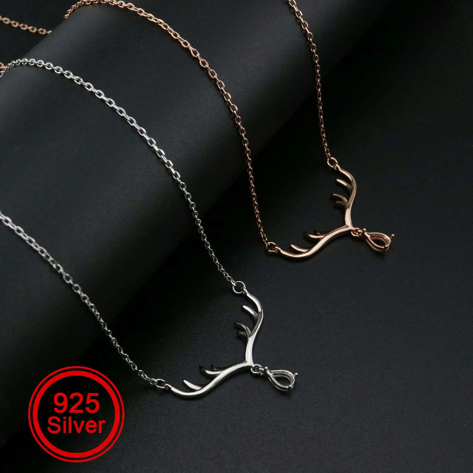 

1 шт., размер: 4x6 мм Груша зубец Настройки Подвесные Цепочки и ожерелья дорогой рог с покрытием из розового золота однотонные 925 пробы серебряный шарм рамка лоток 1431060