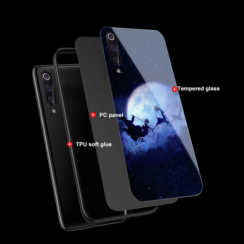 Ciciber для Xiaomi mi 9 8 9T A2 6X PocoPhone F1 X 2 2S Стеклянные чехлы телефонов Red Note 7 6 Pro Чехол С