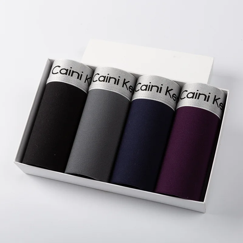 Боксеры мужские из модала нижнее белье дышащие шорты модные удобные трусы 4