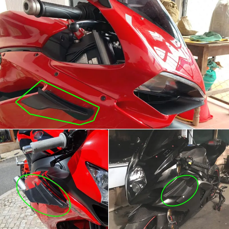 Мотоциклетный аэродинамический Комплект крыльев Winglet спойлер для KAWASAKI Ninja H2 H2R