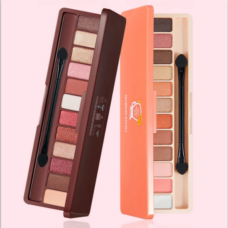 1 шт. 12 цветов тени для век долговечные матовые земляные цвета палитра теней не