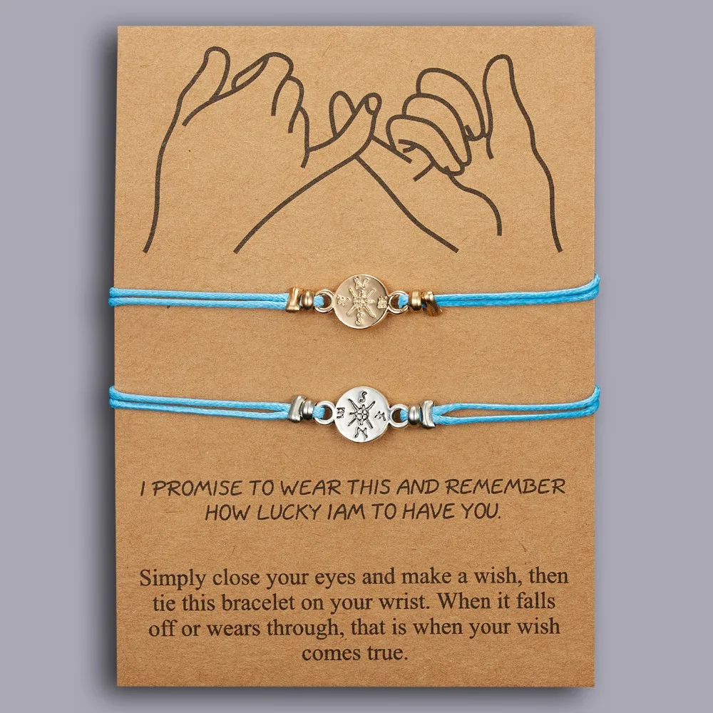 Belleper Make a Wish/Friendship/Mom Love Card Turtle Adjustable Fashion High Quality Bracelet Charm Female New Unique Jewelry