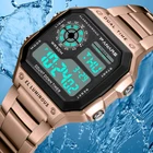 Часы наручные PANARS мужские электронные, спортивные цифровые водонепроницаемые в стиле милитари, с отображением даты и недели, с будильником