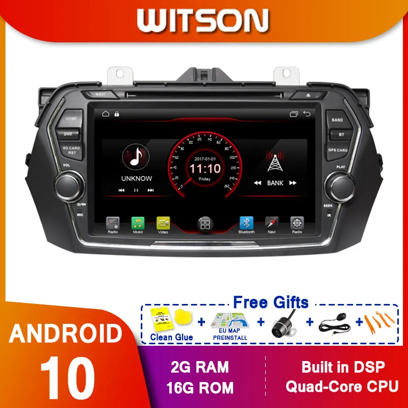 Автомобильный мультимедийный плеер WITSON стерео GPS DVD радио навигация Android экран 10
