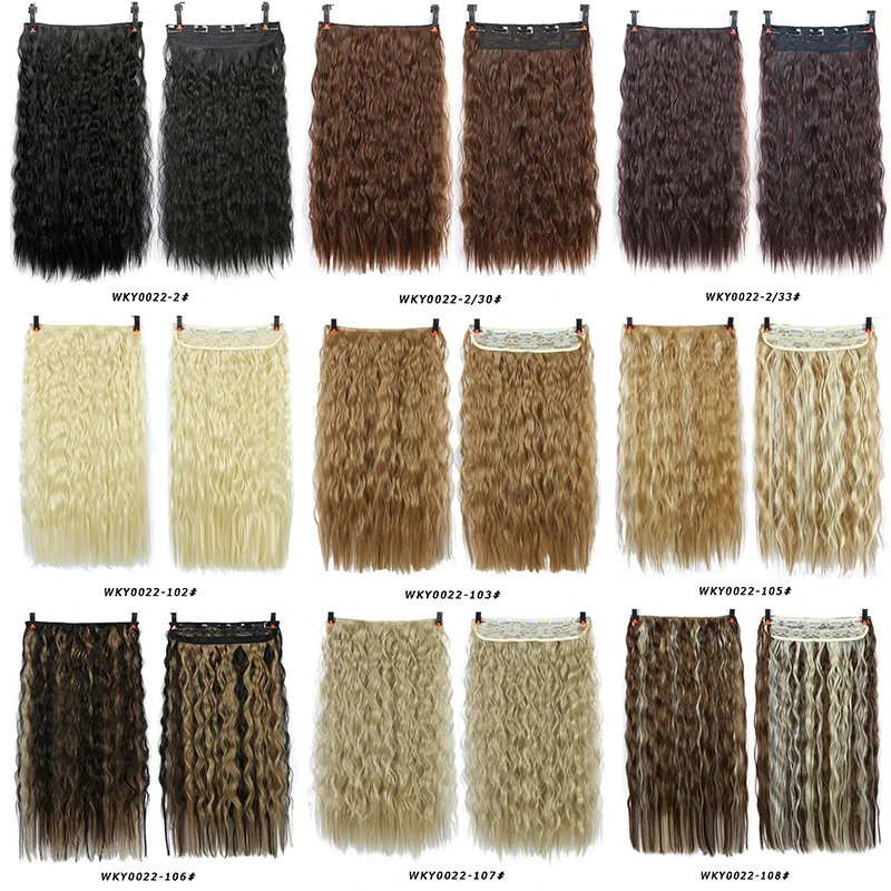 Высокотемпературные синтетические волосы XUANGUANG для наращивания черно