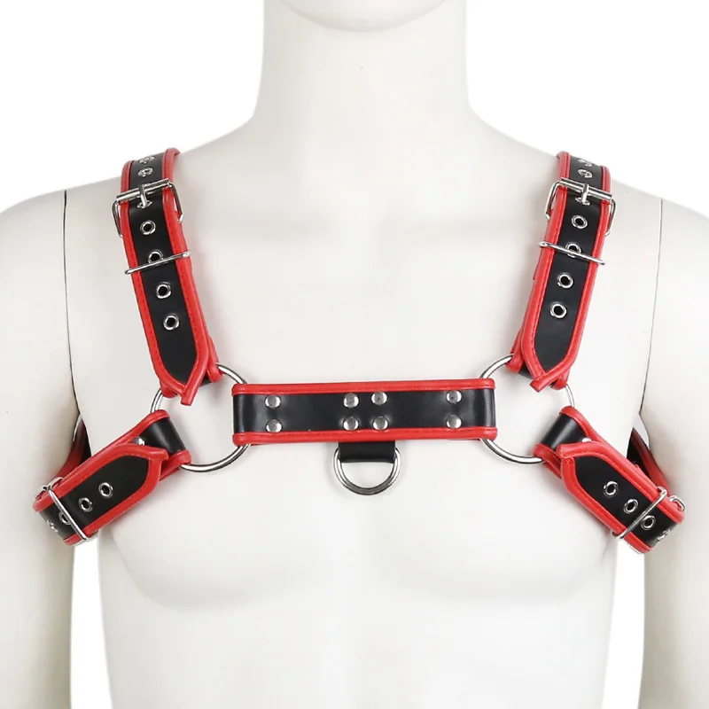 Мужское нижнее белье из искусственной кожи в стиле панк Готическая клетка для