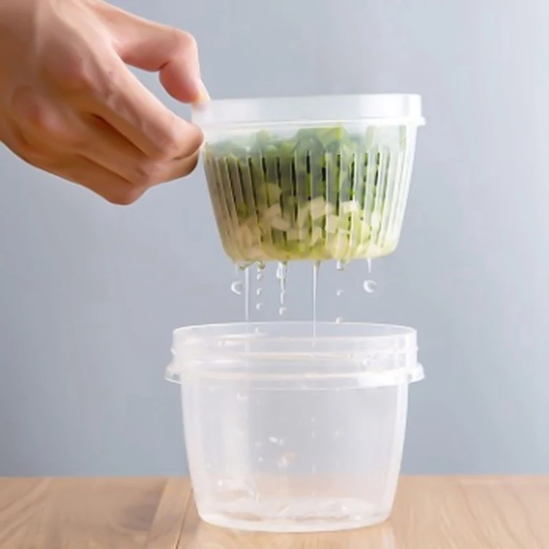 1 шт. Кухня круглый слив товар в запечатанной коробке с винтовой крышкой чеснок