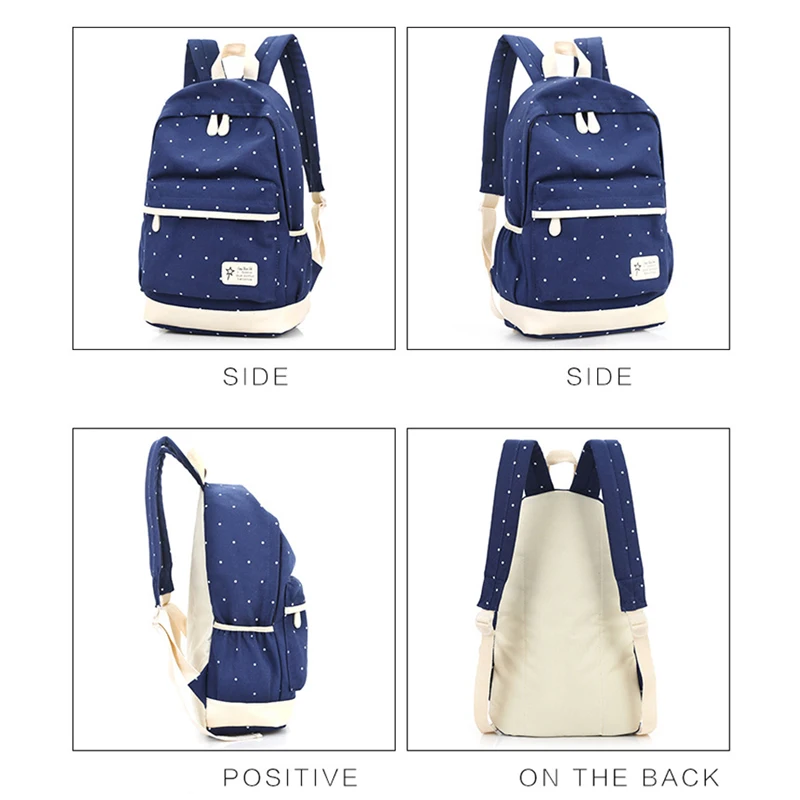 Женский рюкзак в консервативном стиле 3 шт./компл. с принтом студенческие сумки