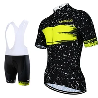 fluorescent green cycling jersey sets summer bike uniform cycling short sleeve jersey set road quick dry mtb cycling clothing