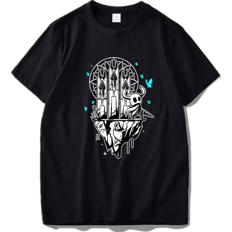 Hollow Knight футболка ПК на платформе ужас Стиль игра команда с вишней цифровая печать