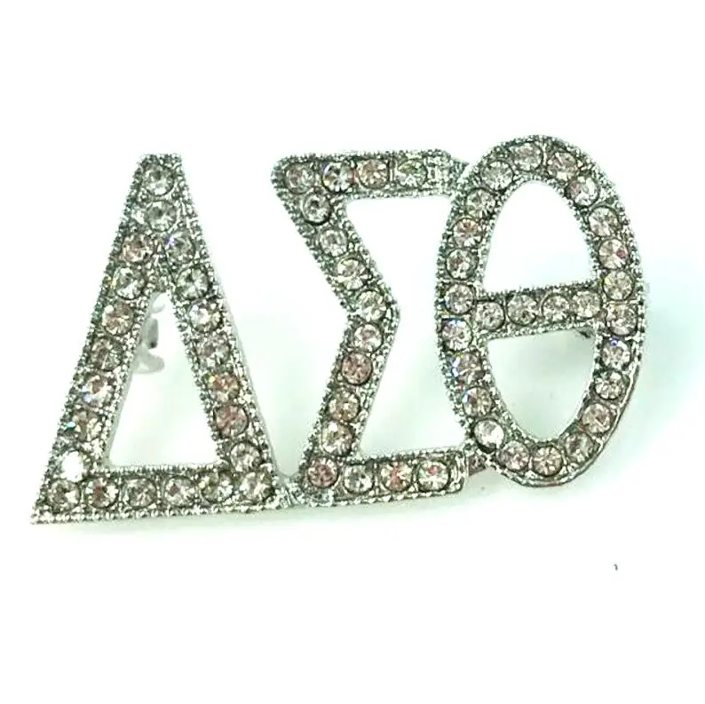 as same pic Новое поступление, красные стразы Delta Sigma Theta Sorority 1913 DST AEO, брошь с отворотами для женщин, ювелирные изделия - Окраска металла: as same pic