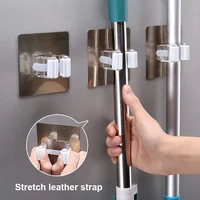 adhesive multi purpose hooks wall mounted mop hanger organizer holder rack brush broom hanger hook kitchen bathroom strong hooks
