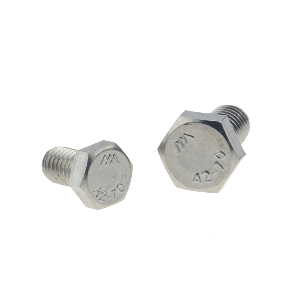 20pcs/lot M4 M4x30mm M5x20mm A2-70 304 Stainless Steel Metric Thread DIN933 External Outside Hex Hexagon Head Cap Screw Bolt |