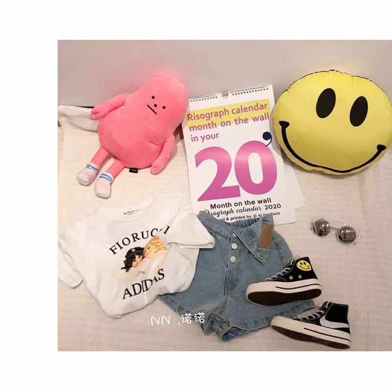 Детская одежда Новинка лета 2020 детские брюки джинсовые шорты индивидуальные для