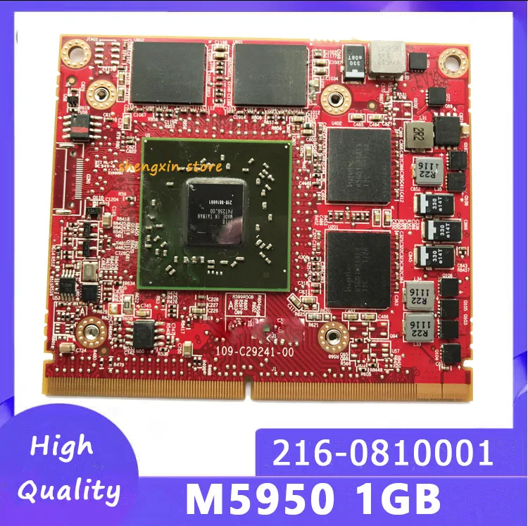 hd6770m hd 6770m m5950 216 0810001 ddr5 1gb mxm графическая vga видео
