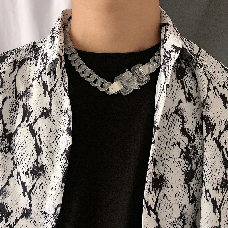 Цепочка-чокер Женская акриловая прозрачная 2020 | Украшения и аксессуары