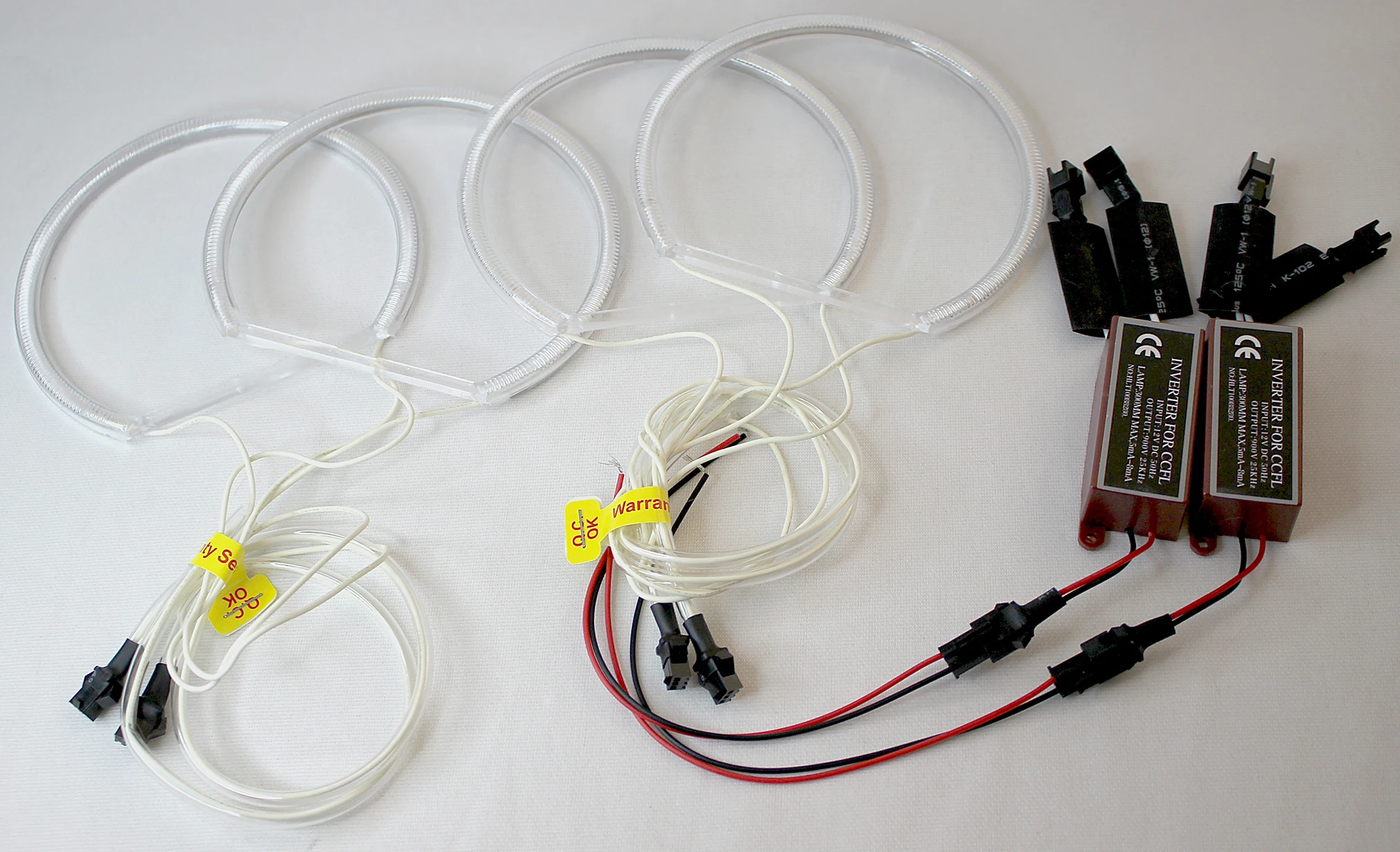 

CCFL Angel Eyes Kit Warm White Halo Ring 131mm*4 For BMW E36 E38 E39 E46 (With Original Projector)