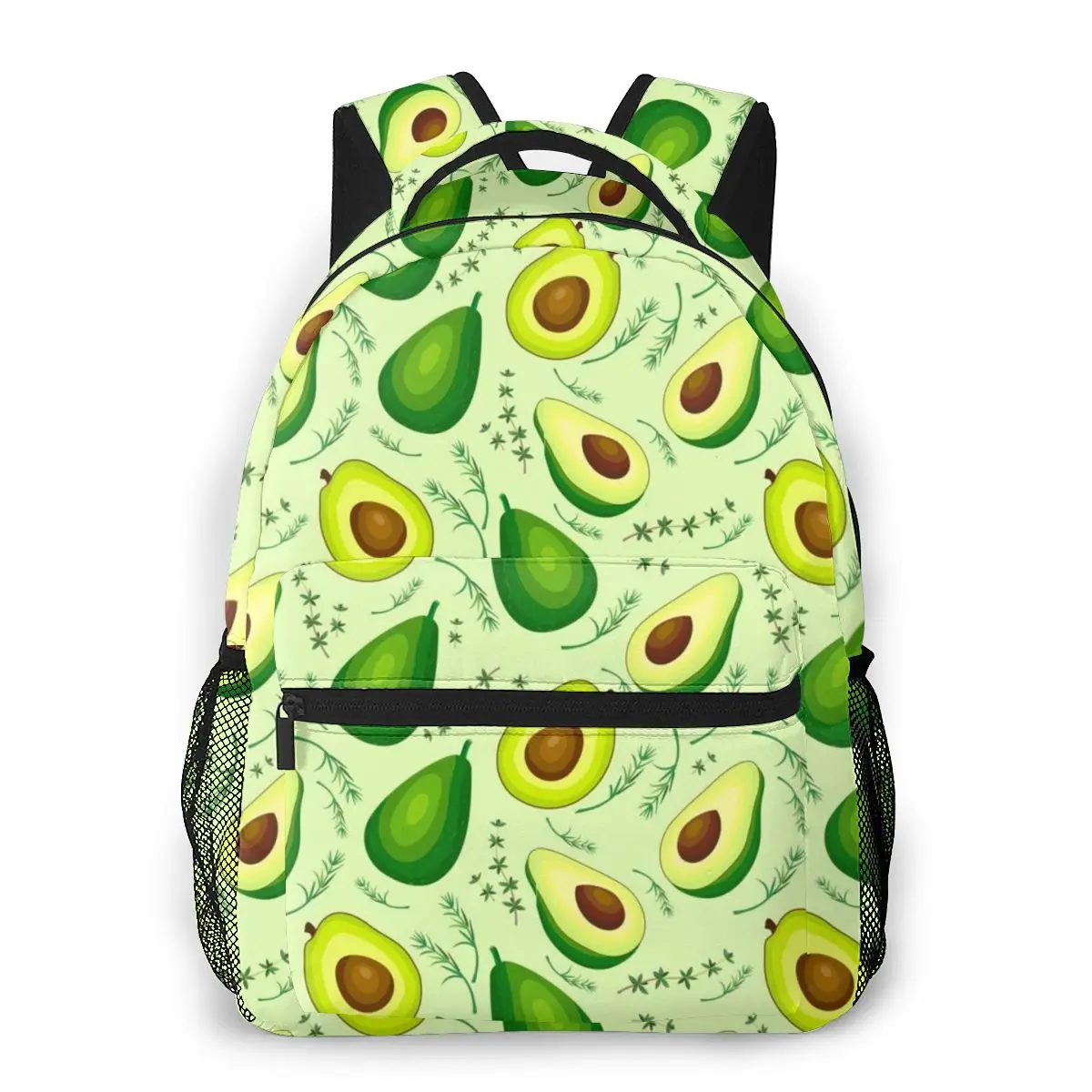Women Backpacks Children 2020 Teenage Girls 3D Avocado Pattern Printed Big Travel Mochila Escolar Men Laptop Dropshipping Hot | Багаж и