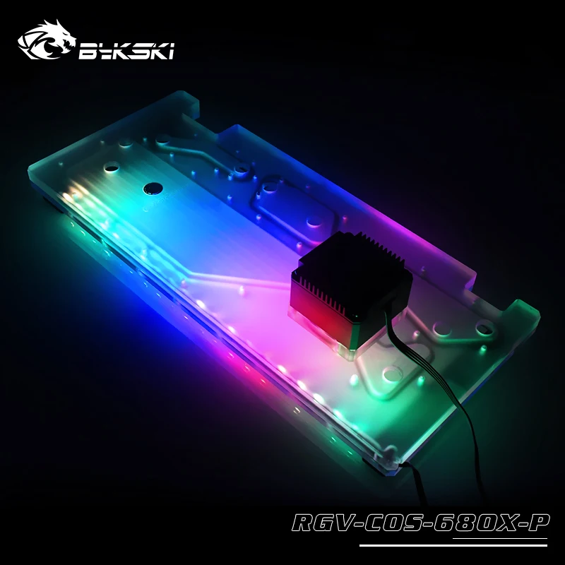 Акриловая доска BYKSKI для CORSAIR 680X чехол компьютера система водяного охлаждения