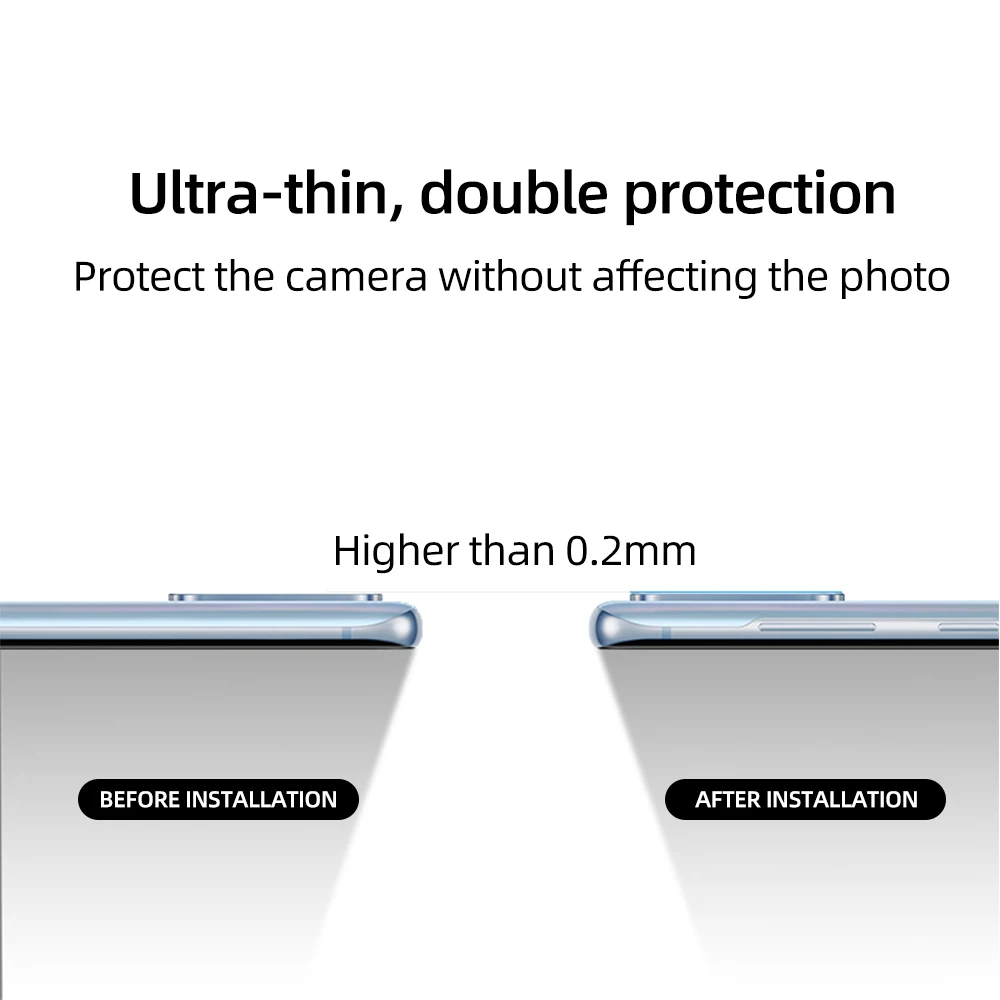 

2.5D 9H anti-scratch clear tempered glass camera lens protector for samsung s20 plus s20 ultra